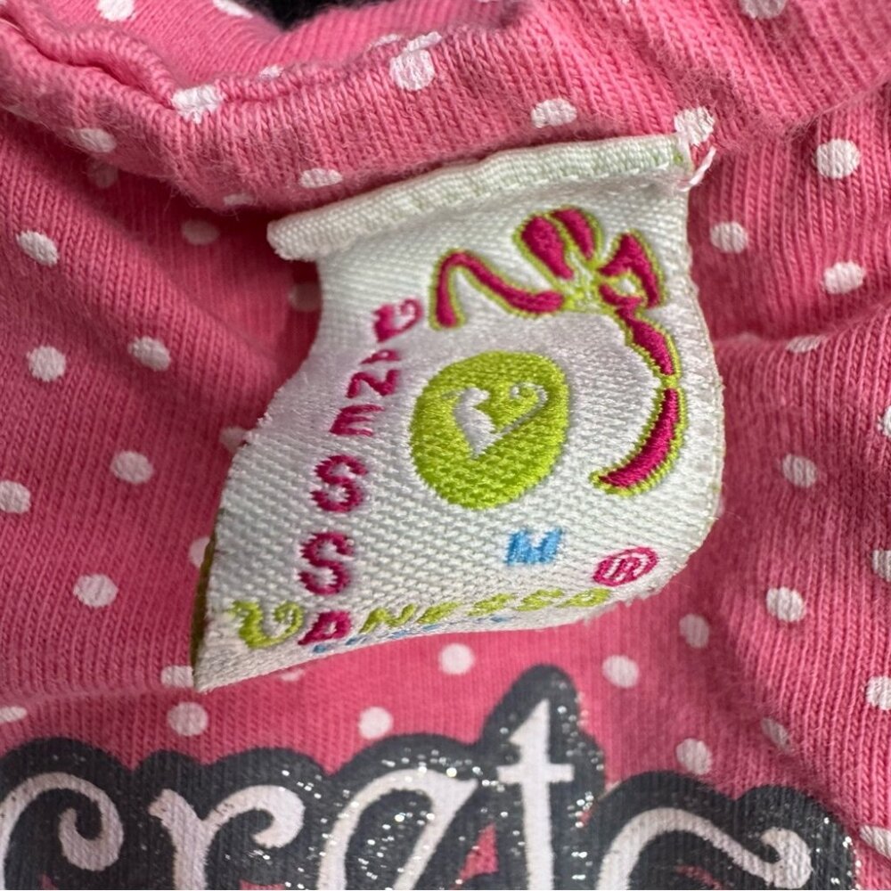 Vanessa dress secret garden polka dot dotted pink white sparkly silver writing - Picture 8 of 12